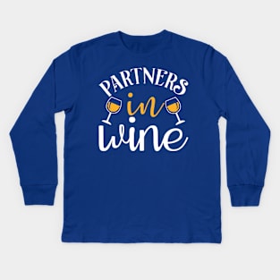 partner in wine 3 Kids Long Sleeve T-Shirt